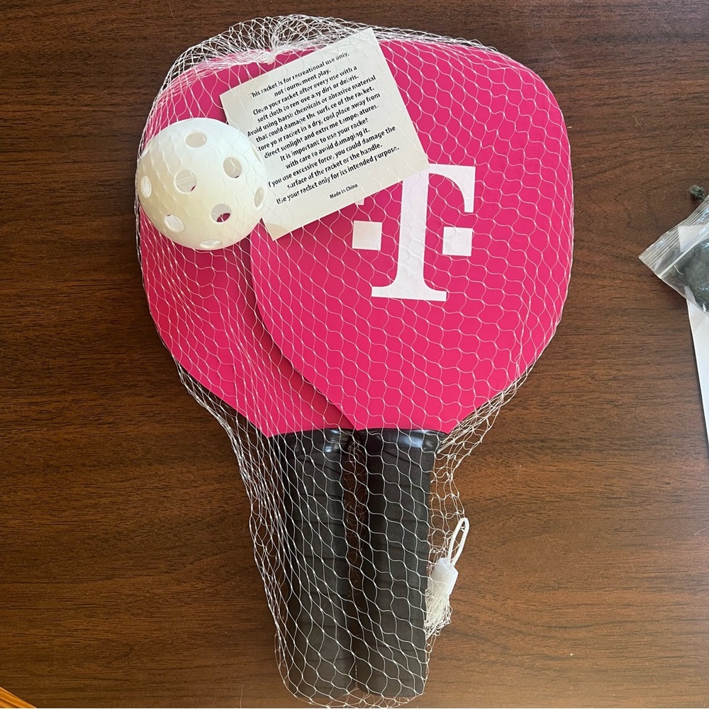 T-Mobile Pickleball Set NEW 2 paddles + ball
